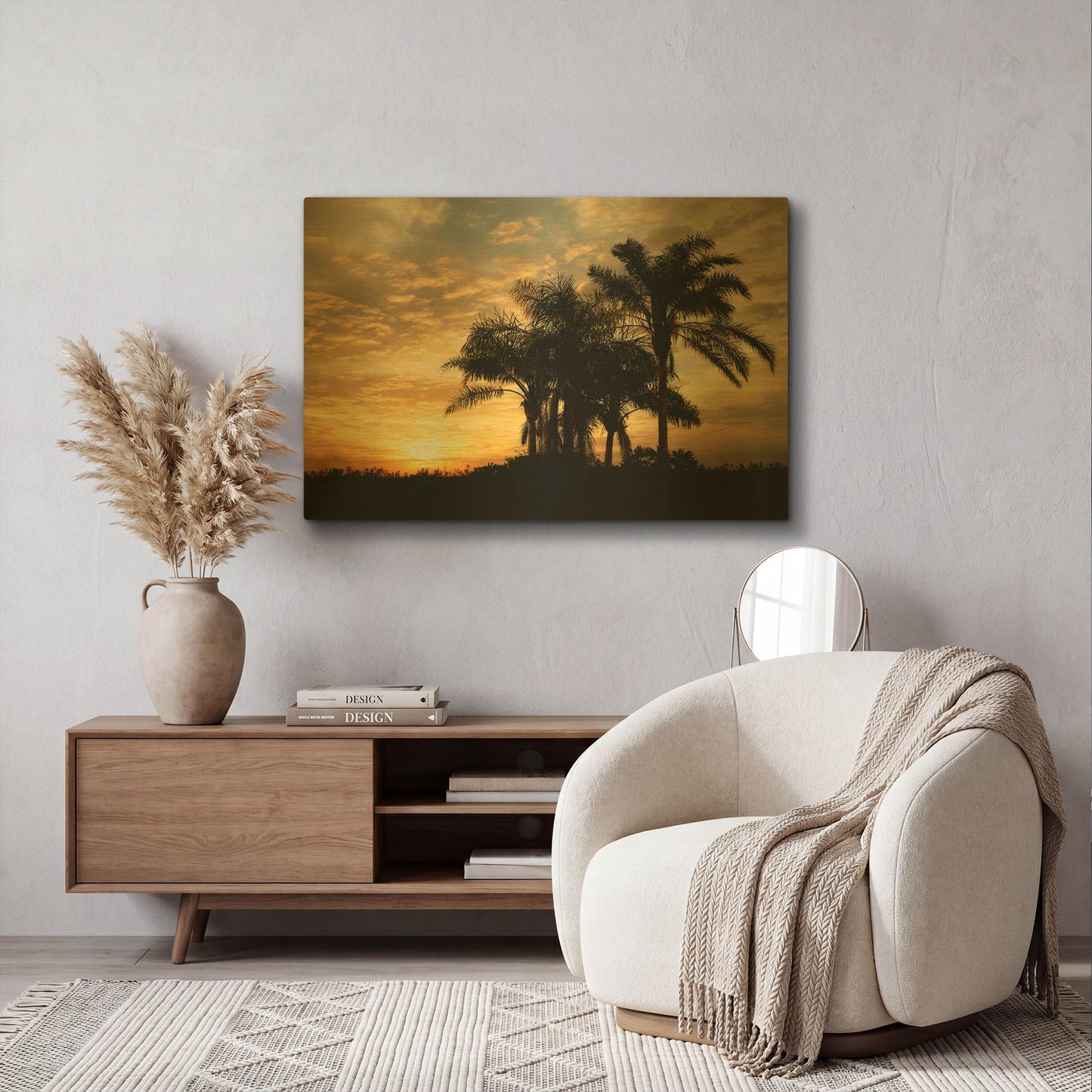 'Everglades Sunrise' By Mike Jones Gold Metal Wall Art