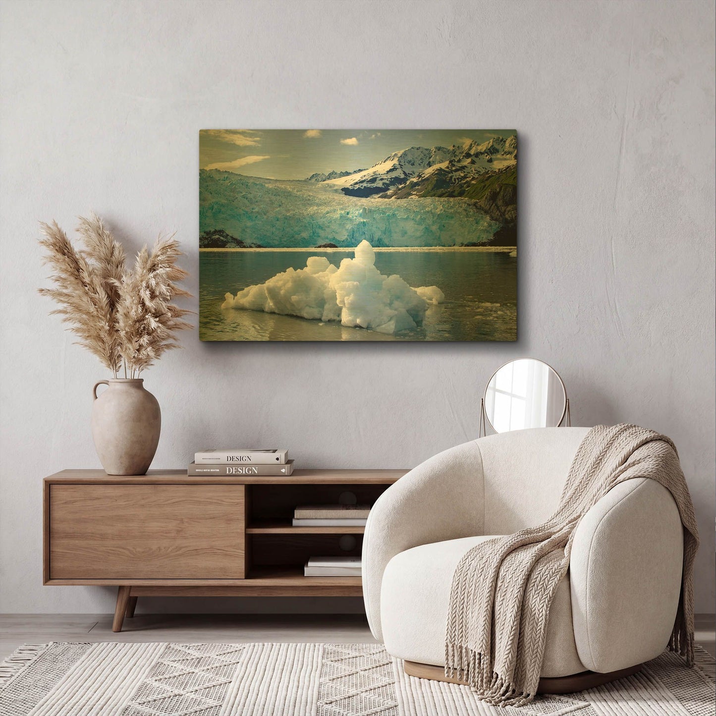 'Iceburg' By Mike Jones Gold Metal Wall Art
