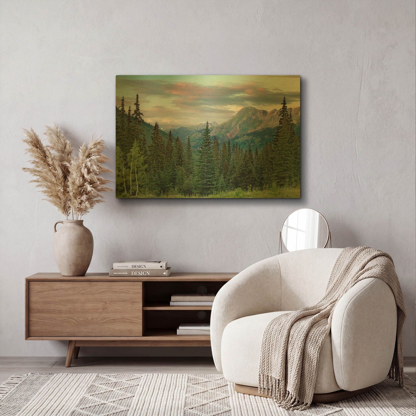 'Dusk Near Ouray' By Mike Jones Gold Metal Wall Art