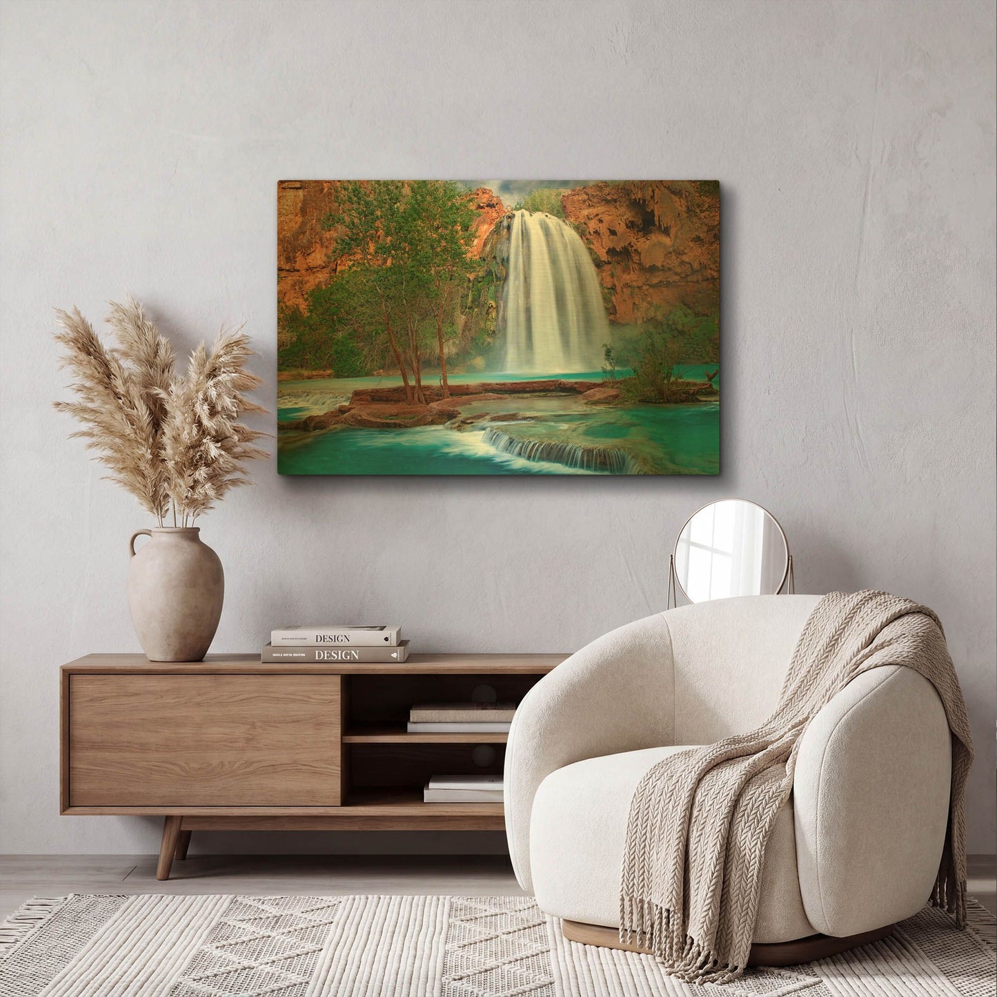 'Havasu Horizontal' By Mike Jones Gold Metal Wall Art