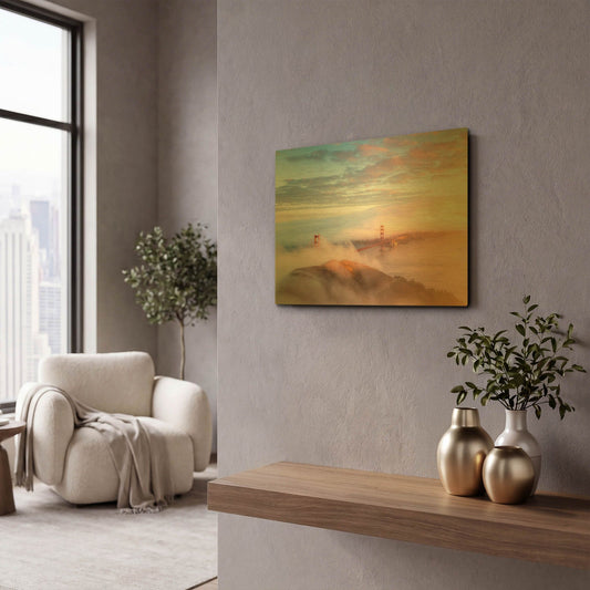'Arrival' By Ann Gordon Gold Metal Wall Art