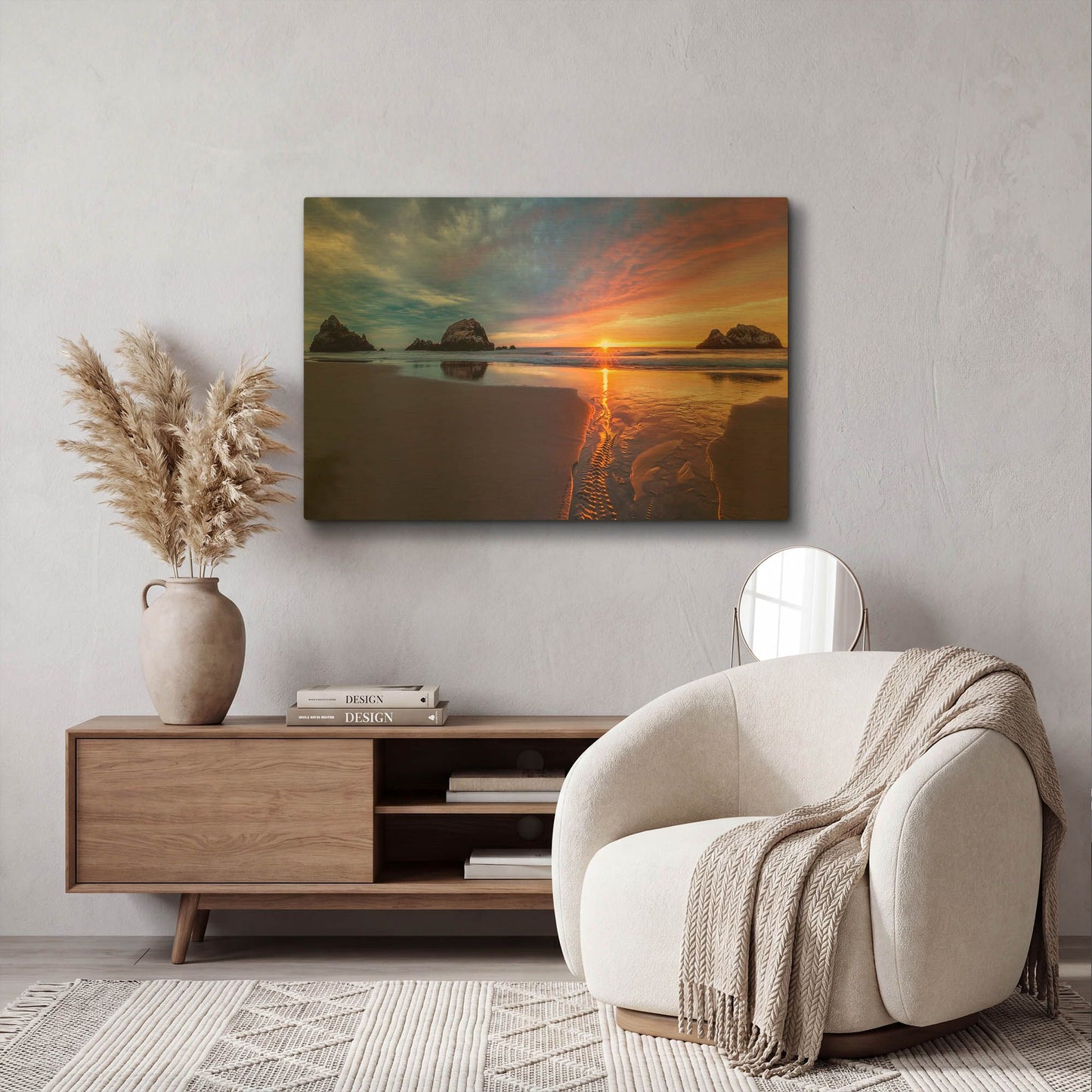 'River of Gold' By Ann Gordon Gold Metal Wall Art