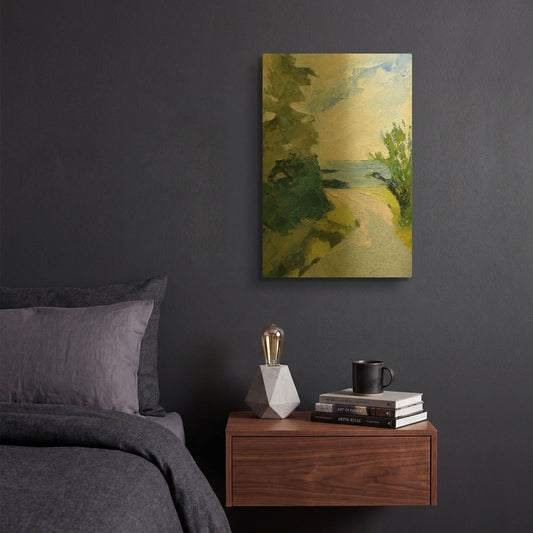 'Rounding The Bend' By Ann Gordon Gold Metal Wall Art