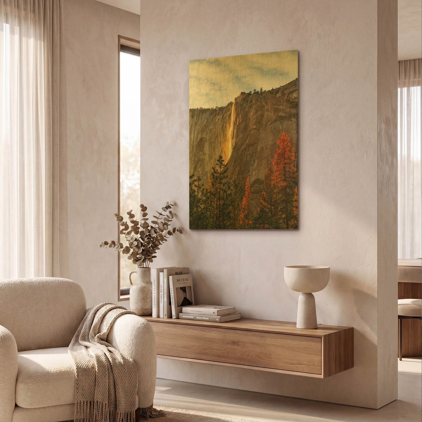 'The Lost Fire' By Ann Gordon Gold Metal Wall Art