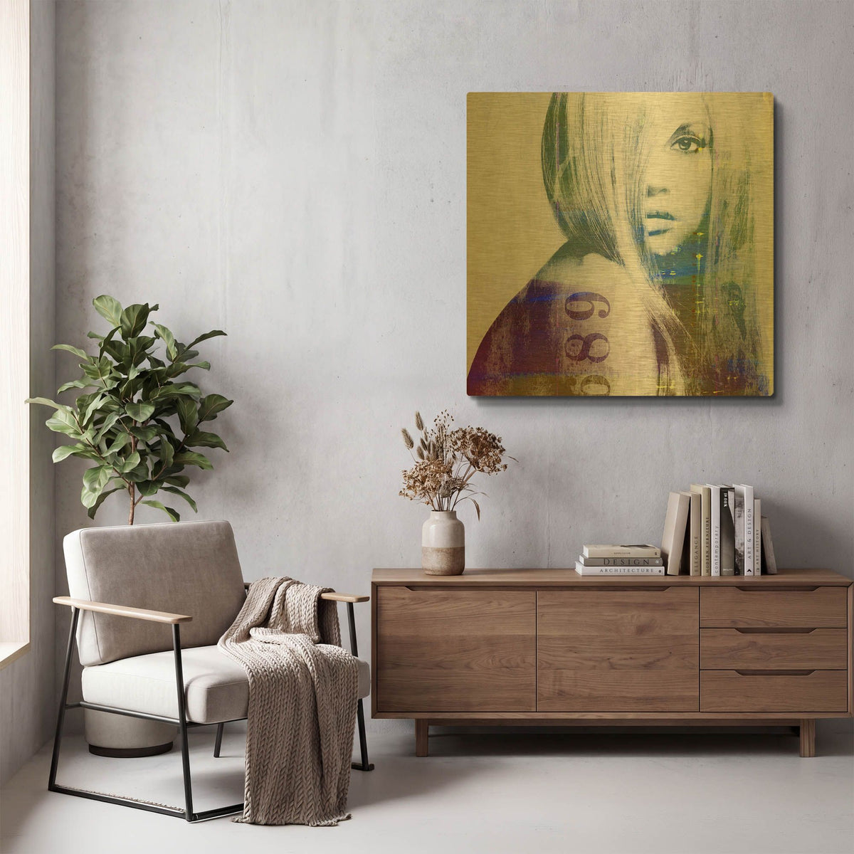 'It’s You' By GraphINC Gold Metal Wall Art