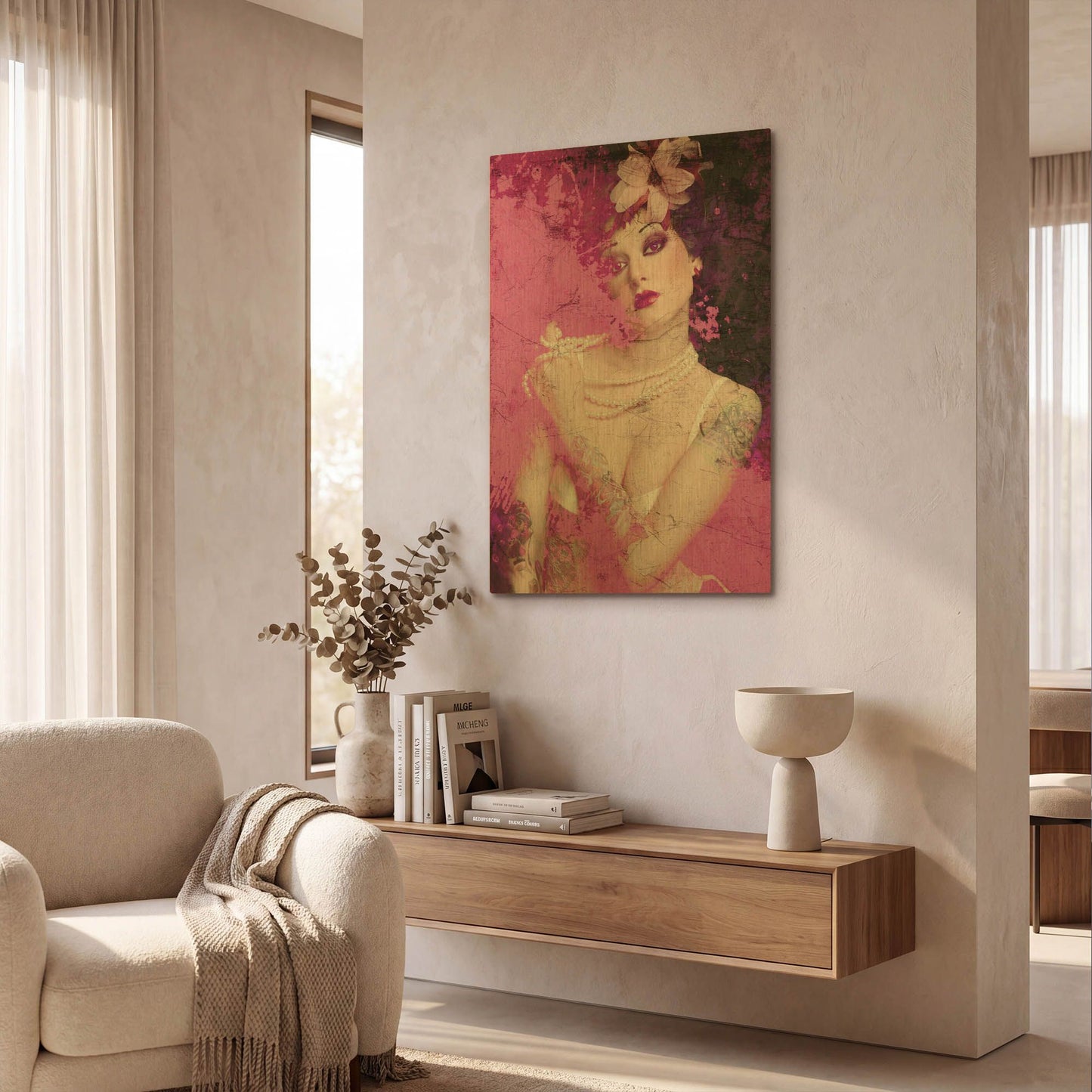'I’m Pink' By GraphINC Gold Metal Wall Art