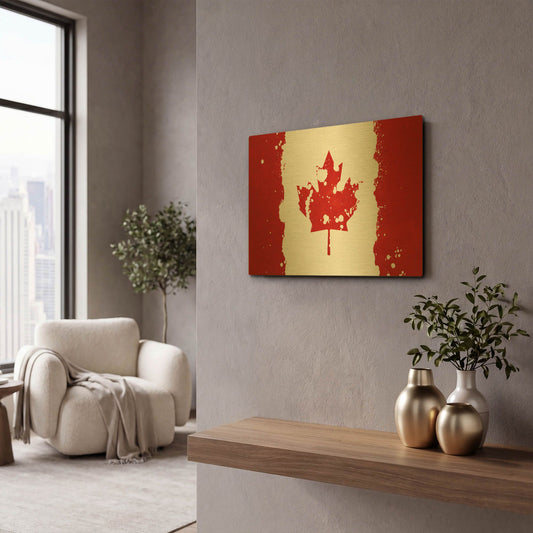 'Canada' By LUXE Gold Metal Wall Art