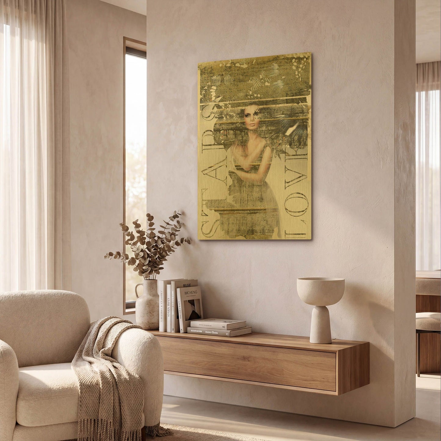 'Star Lovers' By GraphINC Gold Metal Wall Art