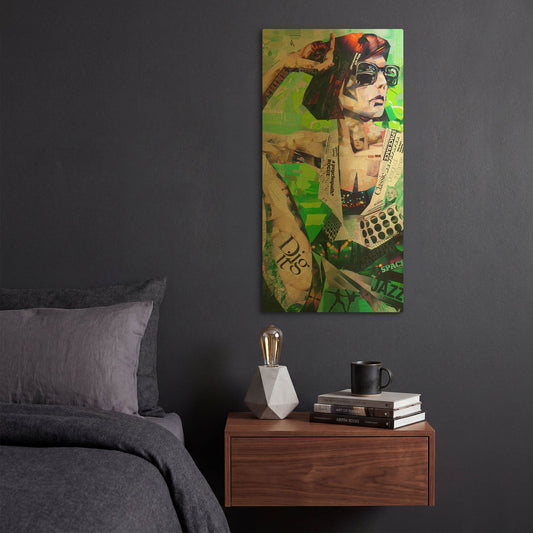 'Cool' By Grey Gold Metal Wall Art