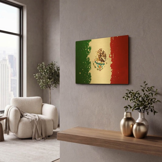 'Mexico' By LUXE Gold Metal Wall Art