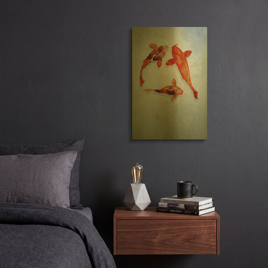 '3 friends' By Incado Gold Metal Wall Art