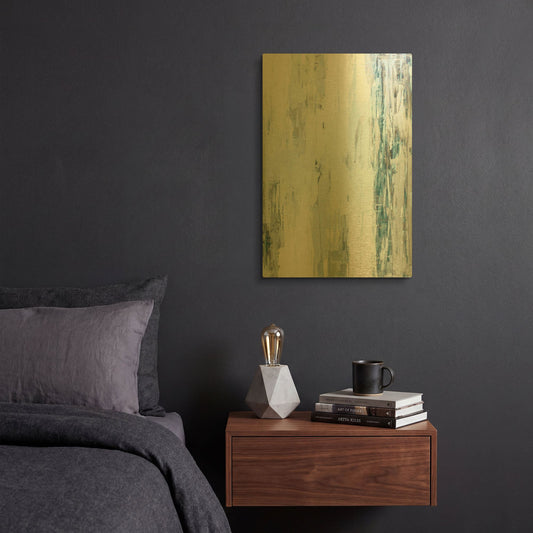 'Abstract Blue I' By Incado Gold Metal Wall Art