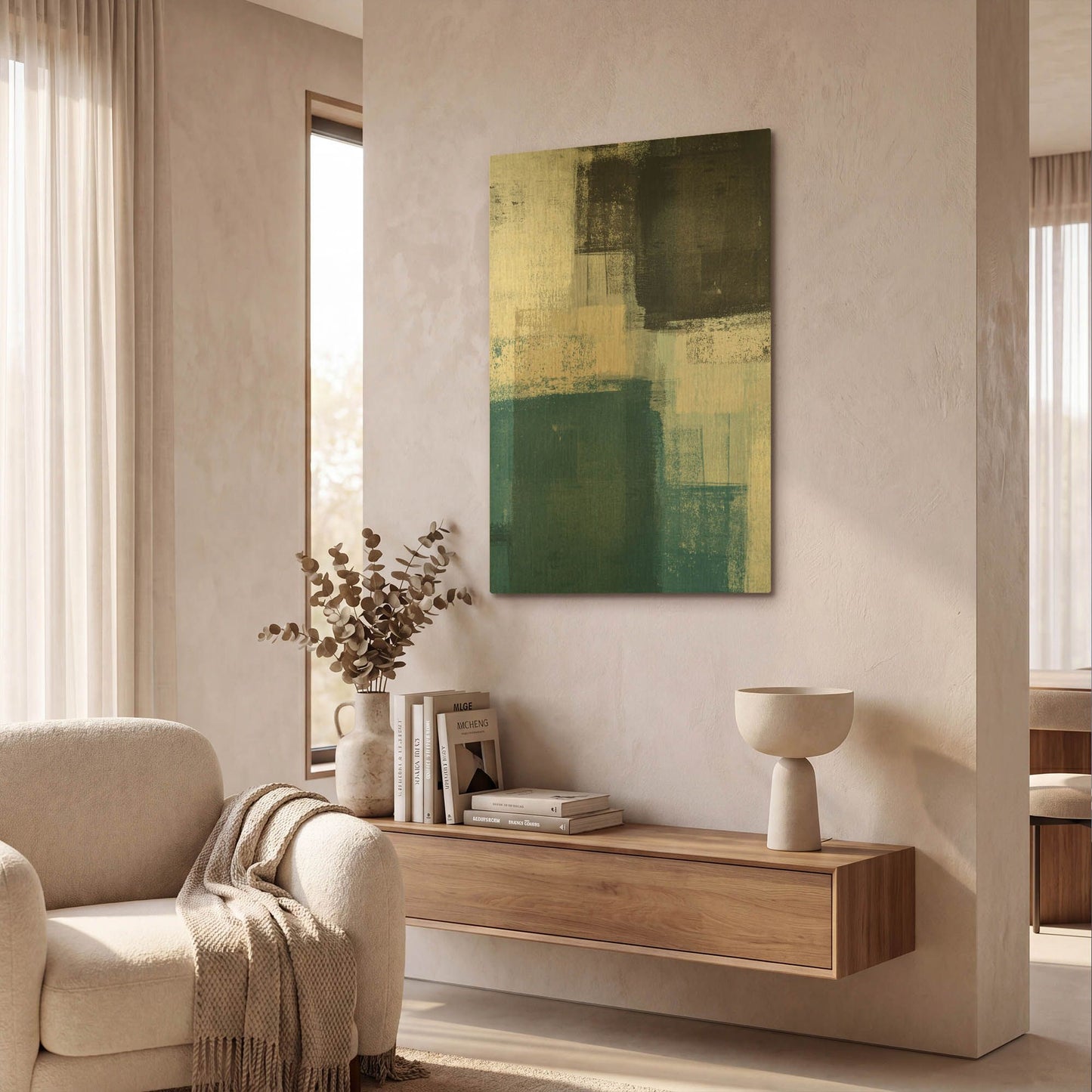 'Abstract Blue II' By Incado Gold Metal Wall Art