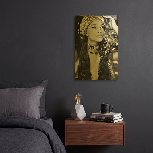 'Bohemian Beauty' By Incado Gold Metal Wall Art