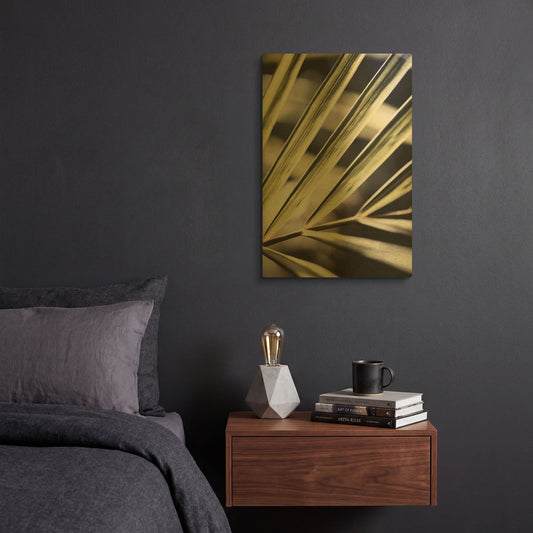 'Close Up IX' By Incado Gold Metal Wall Art