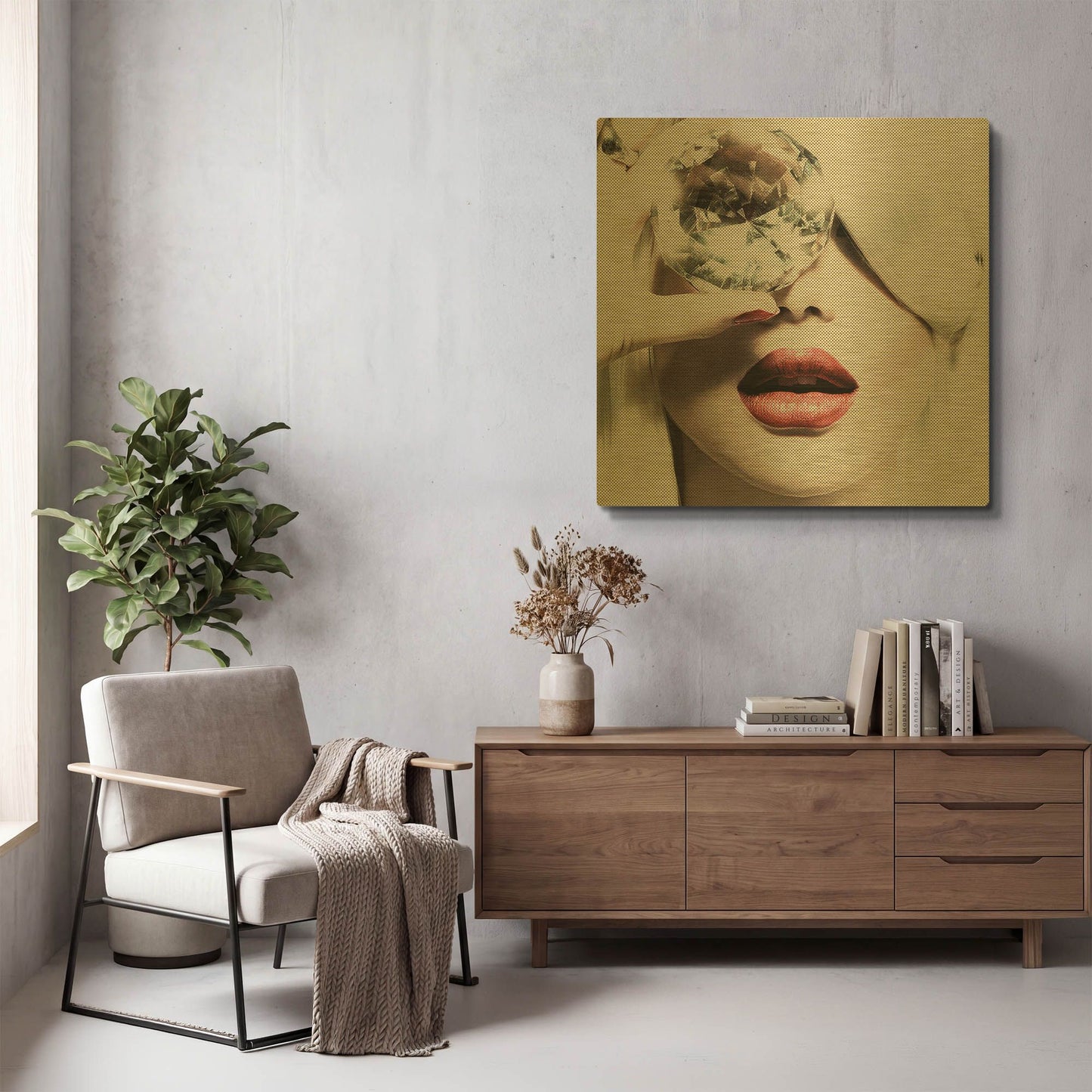 'Diamonds are Forever' By Incado Gold Metal Wall Art
