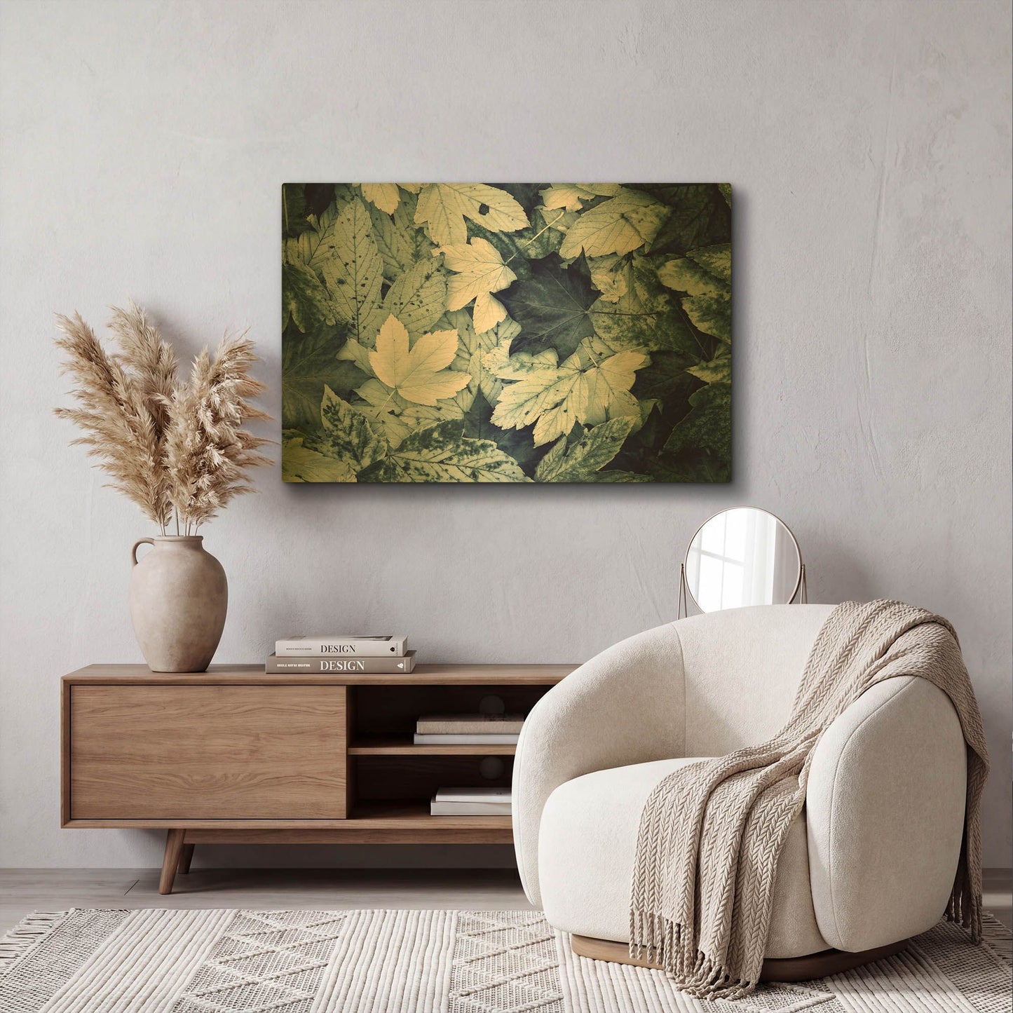 'Forest Floor' By Incado Gold Metal Wall Art
