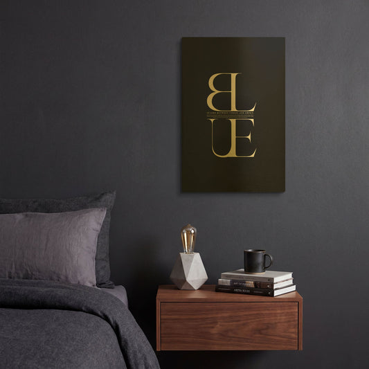 'It Lies Between' By Incado Gold Metal Wall Art