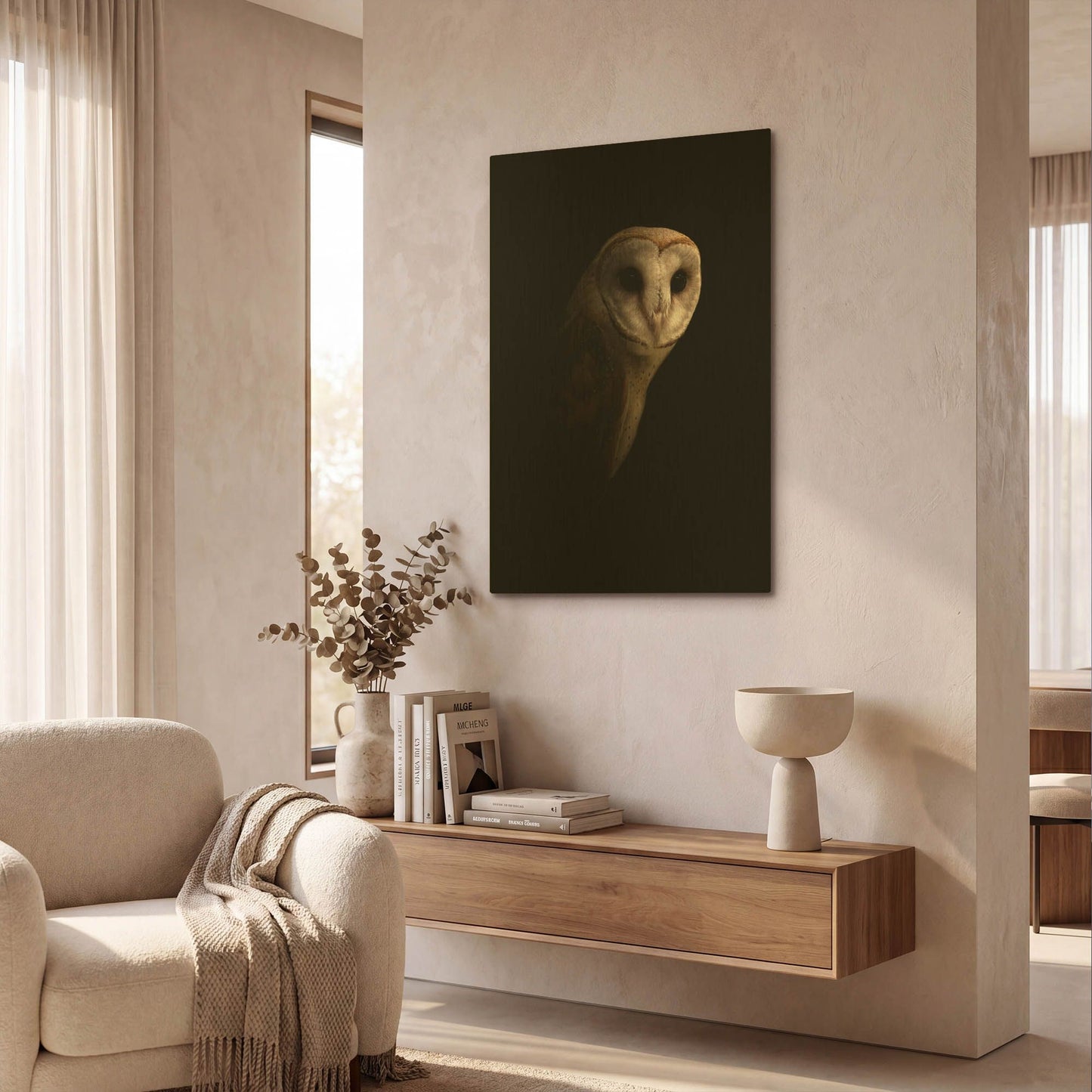'Owl' By Incado Gold Metal Wall Art