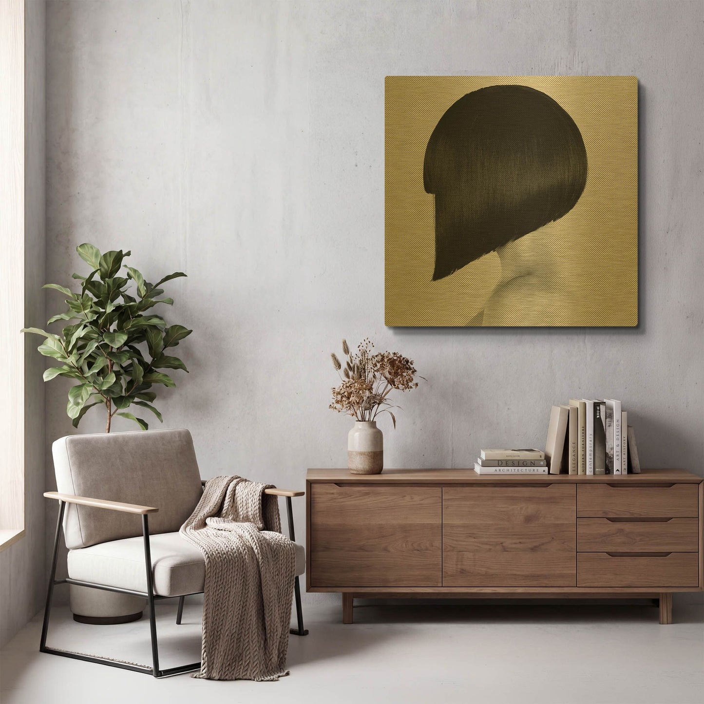'Sharp' By Incado Gold Metal Wall Art