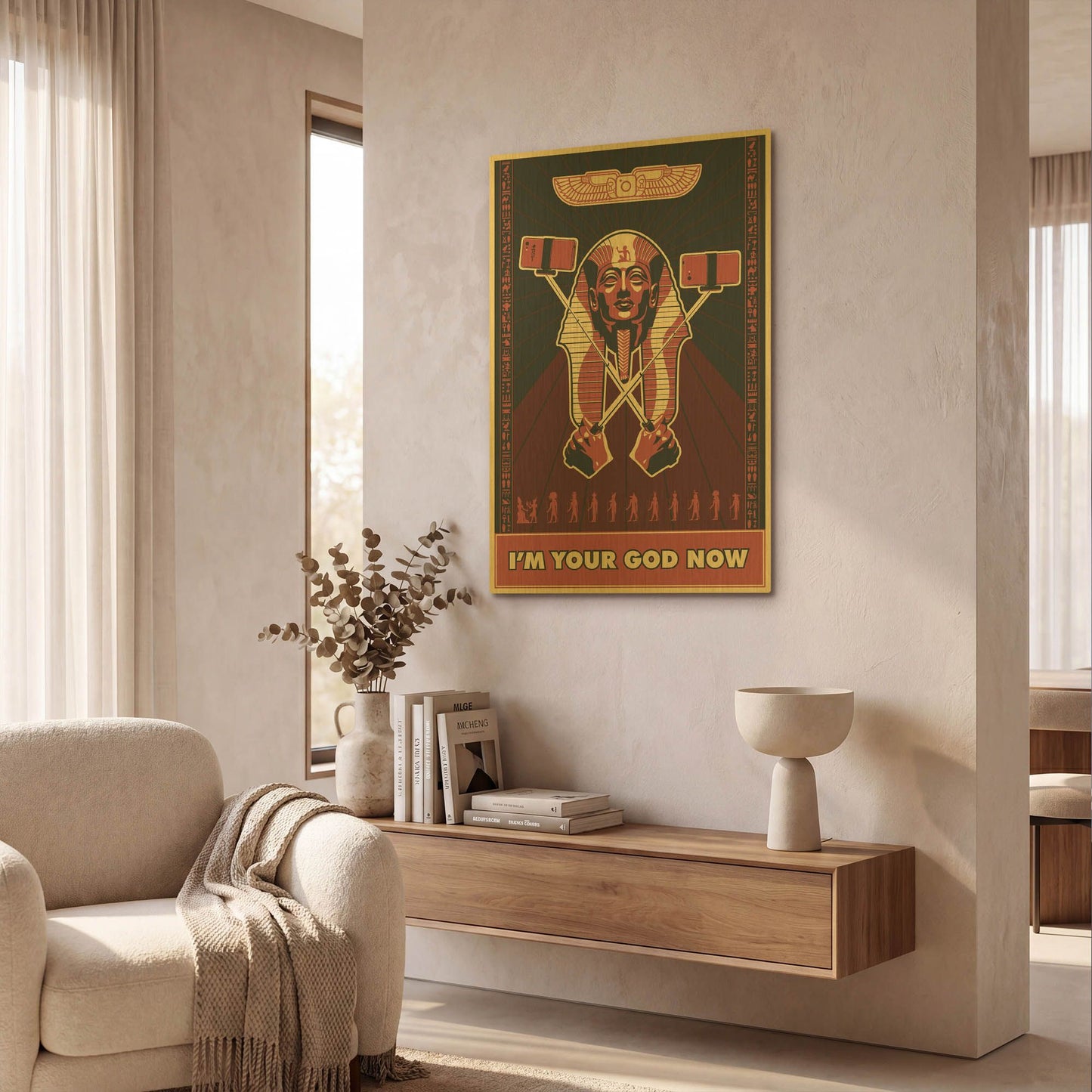 'InstaGod' By LUXE Gold Metal Wall Art