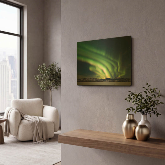 'Dancing Northern Lights' By LUXE Gold Metal Wall Art