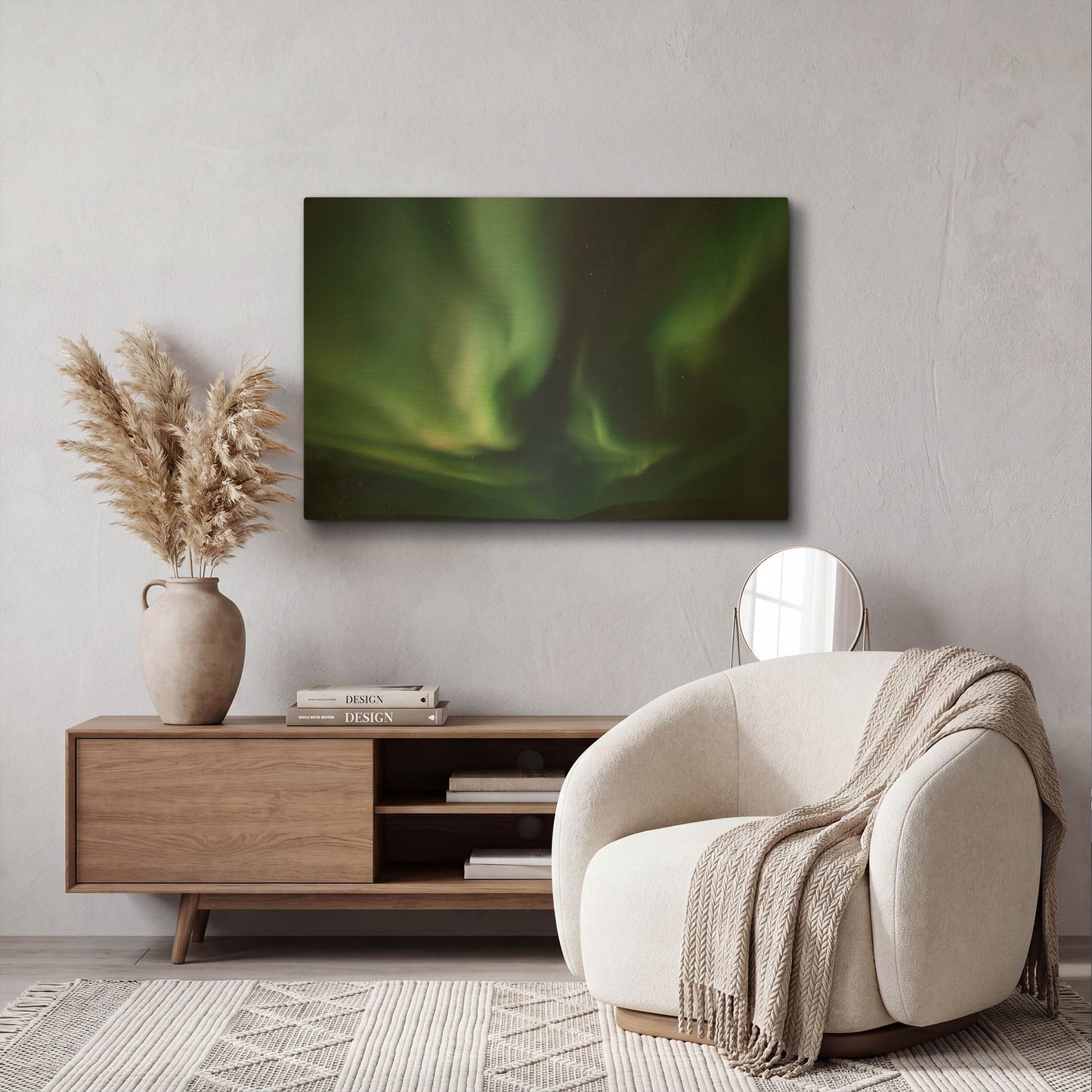 'Northern Lights 8' By LUXE Gold Metal Wall Art