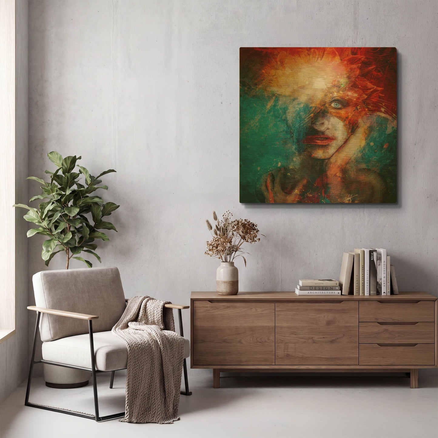 'Dethroned' By Mario Sanchez Nevado Gold Metal Wall Art