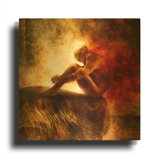 'Exile' By Mario Sanchez Nevado Gold Metal Wall Art