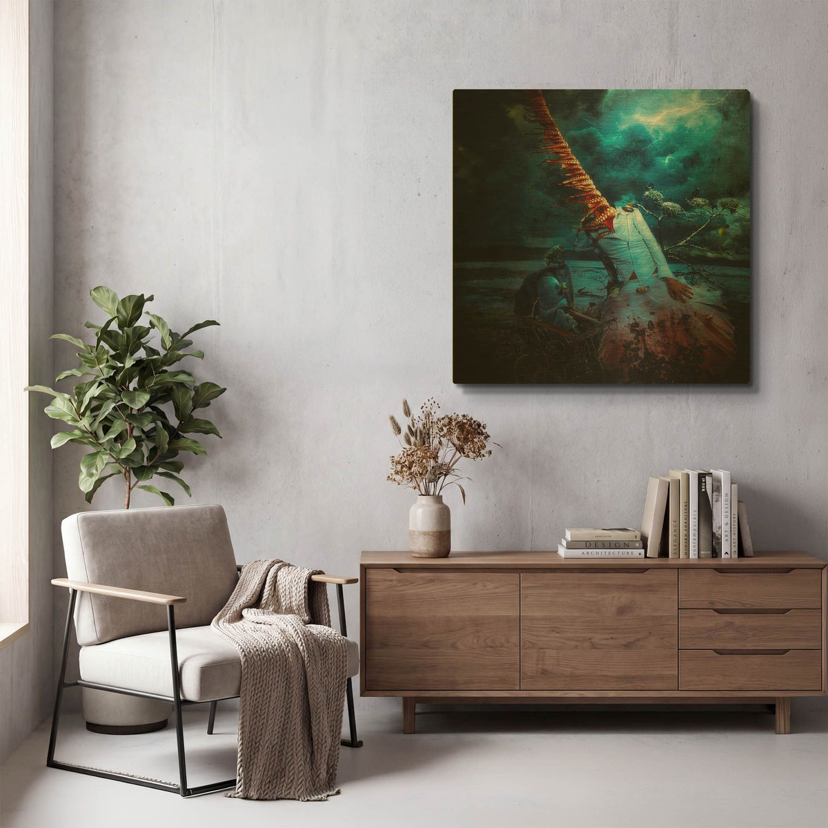 'July10th 1985' By Mario Sanchez Nevado Gold Metal Wall Art