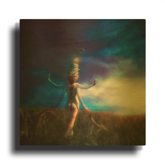 'Scarecrow' By Mario Sanchez Nevado Gold Metal Wall Art