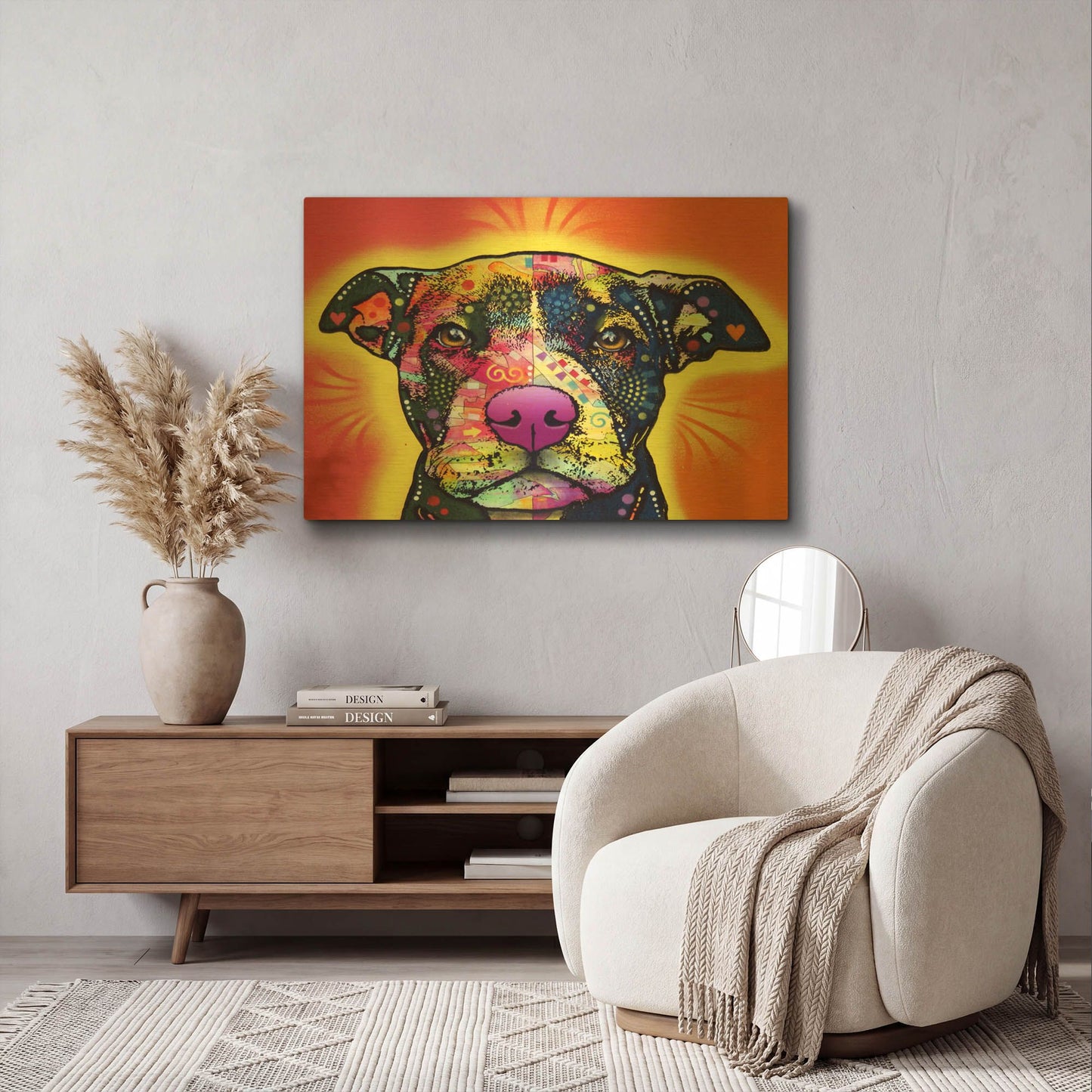 'Love A Bull' By Dean Russo Gold Metal Wall Art