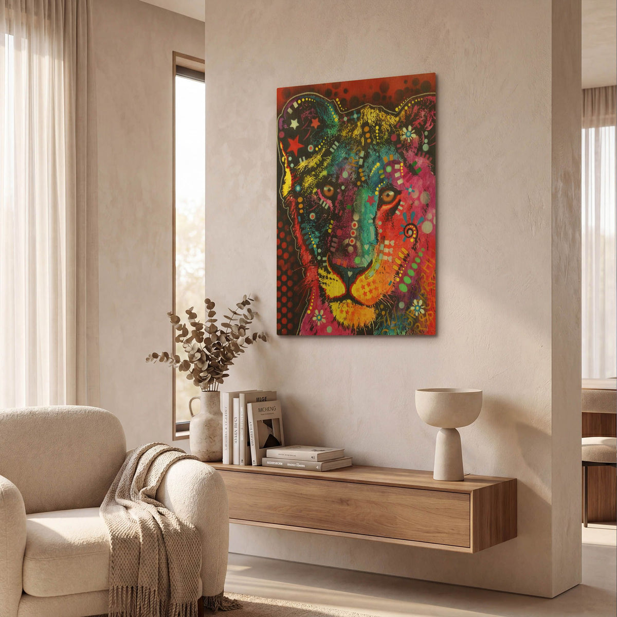 'Young Lion' By Dean Russo Gold Metal Wall Art