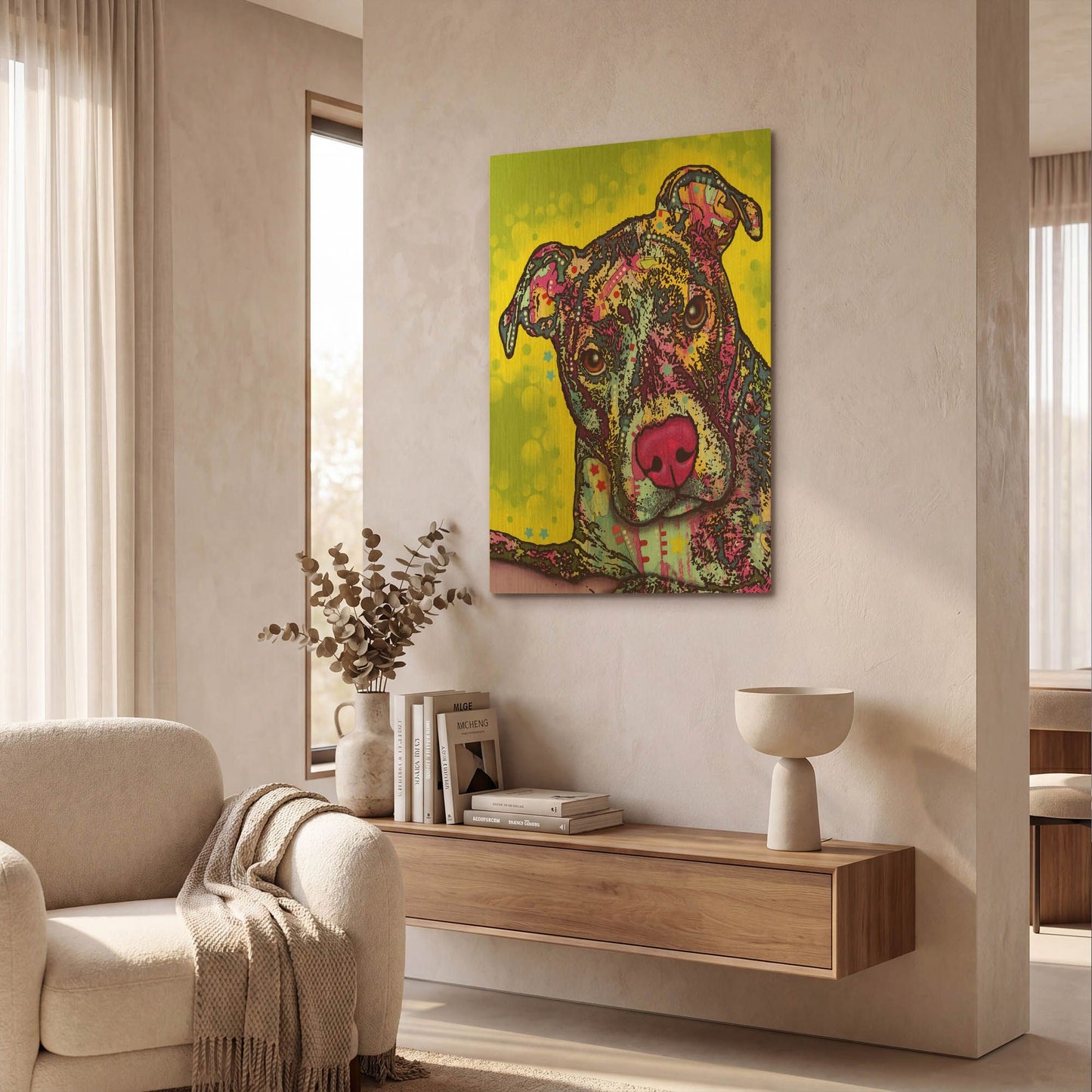 'Brindle' By Dean Russo Gold Metal Wall Art