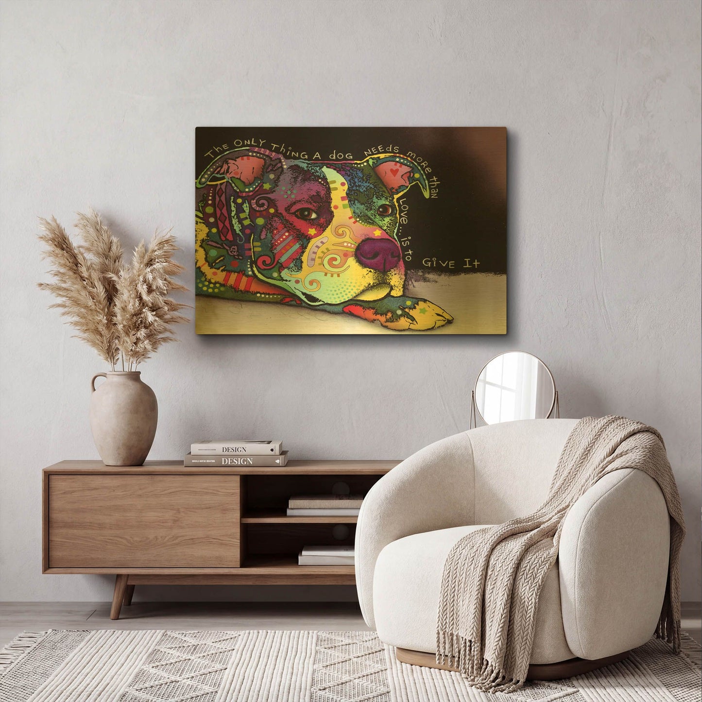 'Affection' By Dean Russo Gold Metal Wall Art