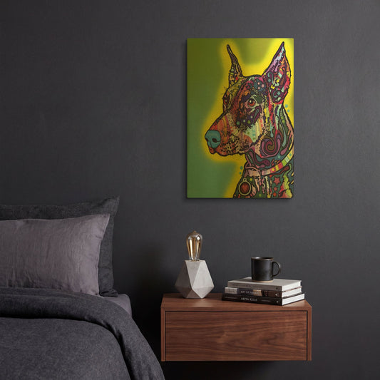 'Doberman' By Dean Russo Gold Metal Wall Art