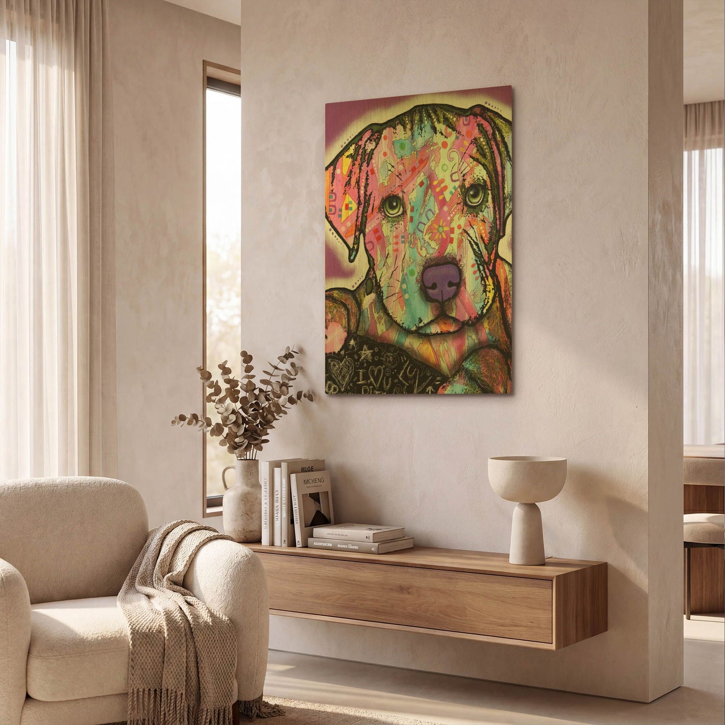 'Baby Pit' By Dean Russo Gold Metal Wall Art