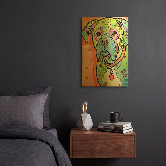 'The Boxer' By Dean Russo Gold Metal Wall Art