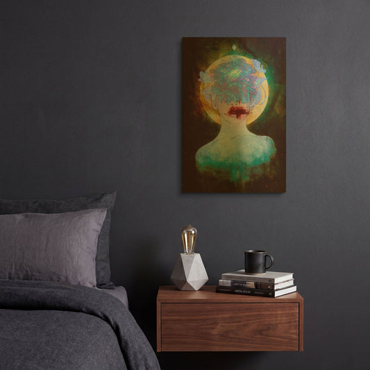 'Ghosts' By Mario Sanchez Nevado Gold Metal Wall Art