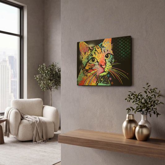 'Catillac New' By Dean Russo Gold Metal Wall Art
