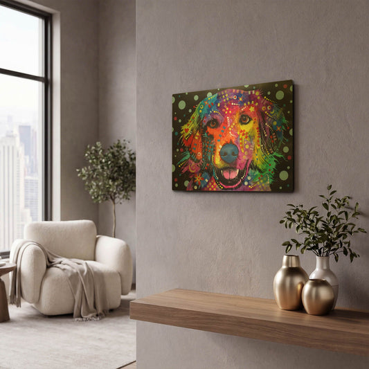 'Love Is Golden' By Dean Russo Gold Metal Wall Art