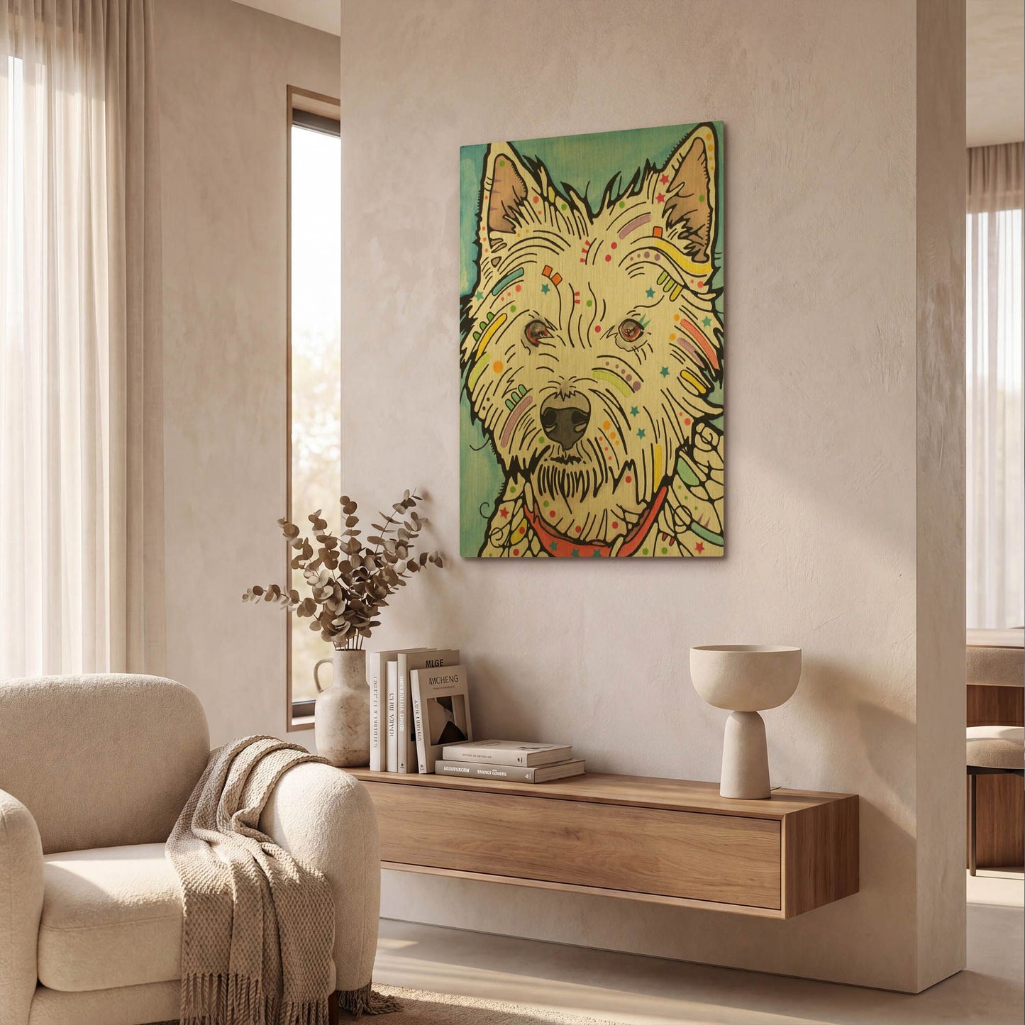 'Highland' By Dean Russo Gold Metal Wall Art