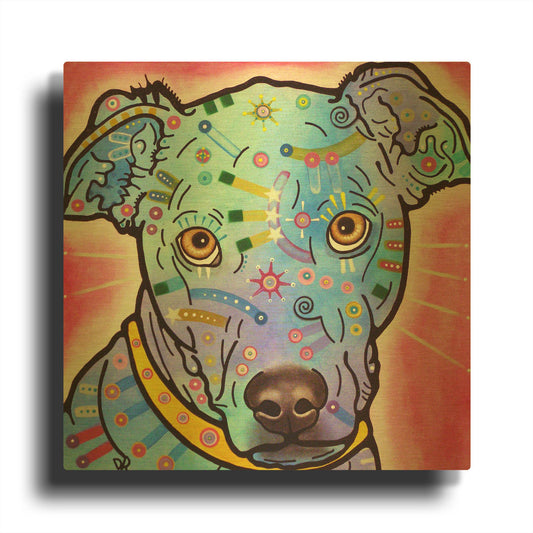 'Leer' By Dean Russo Gold Metal Wall Art