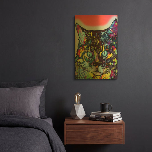 'Maine Coon' By Dean Russo Gold Metal Wall Art
