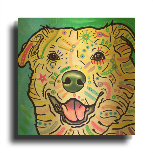 'Maude' By Dean Russo Gold Metal Wall Art