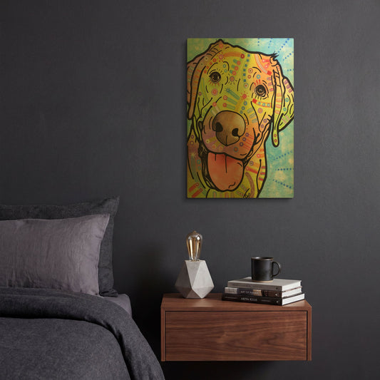 'Sunny' By Dean Russo Gold Metal Wall Art