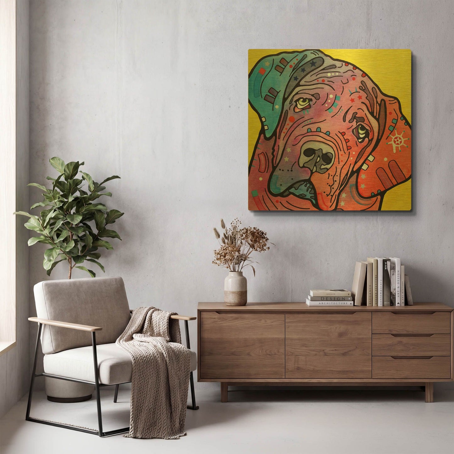 'The Bully' By Dean Russo Gold Metal Wall Art