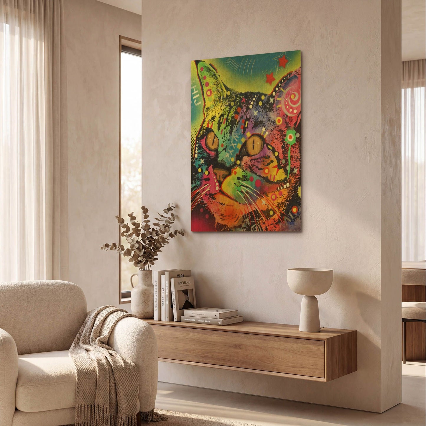 'Alpha' By Dean Russo Gold Metal Wall Art