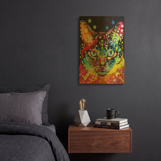 'Blue Eyes' By Dean Russo Gold Metal Wall Art
