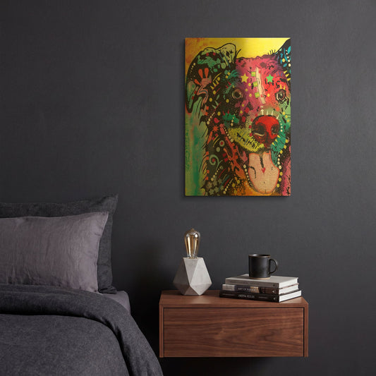 'Dak 1' By Dean Russo Gold Metal Wall Art